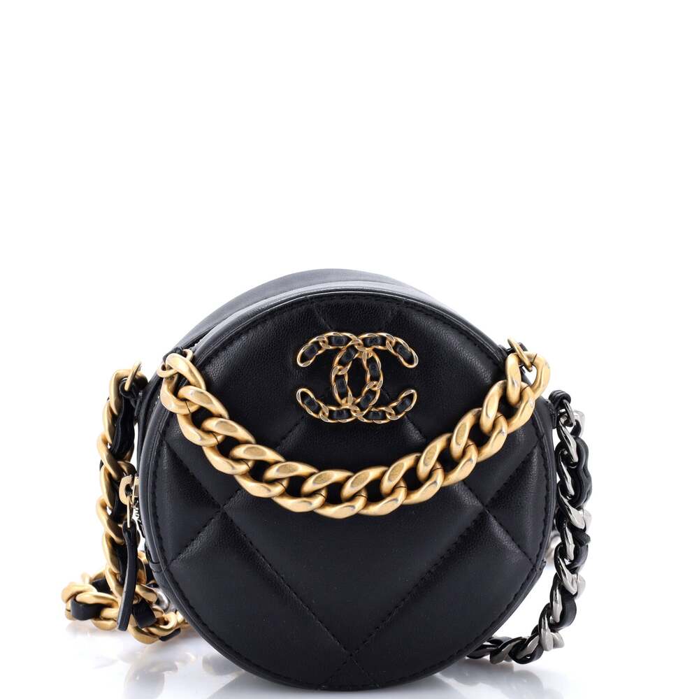 Chanel 19 Round Clutch With Chain #299252C25B